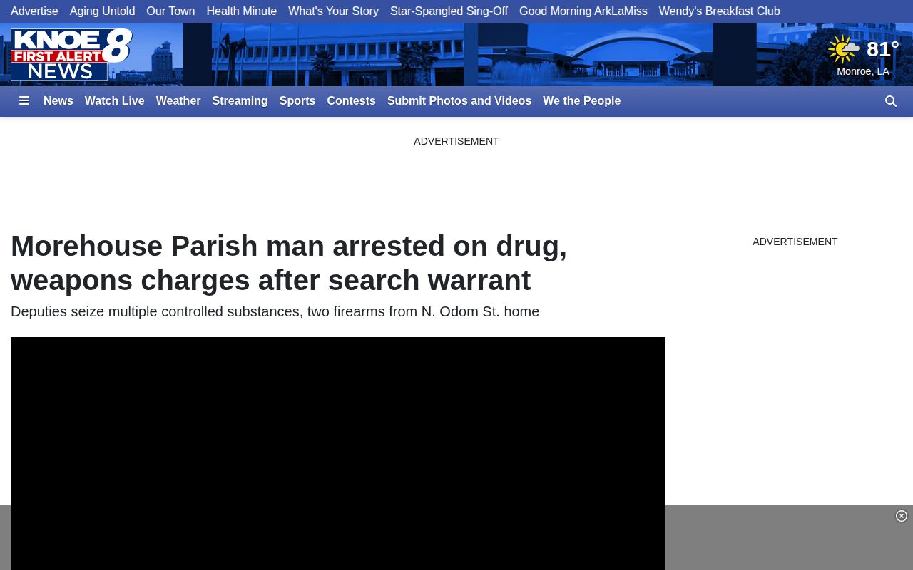 Morehouse Parish arrest report in the KNOE crime news source